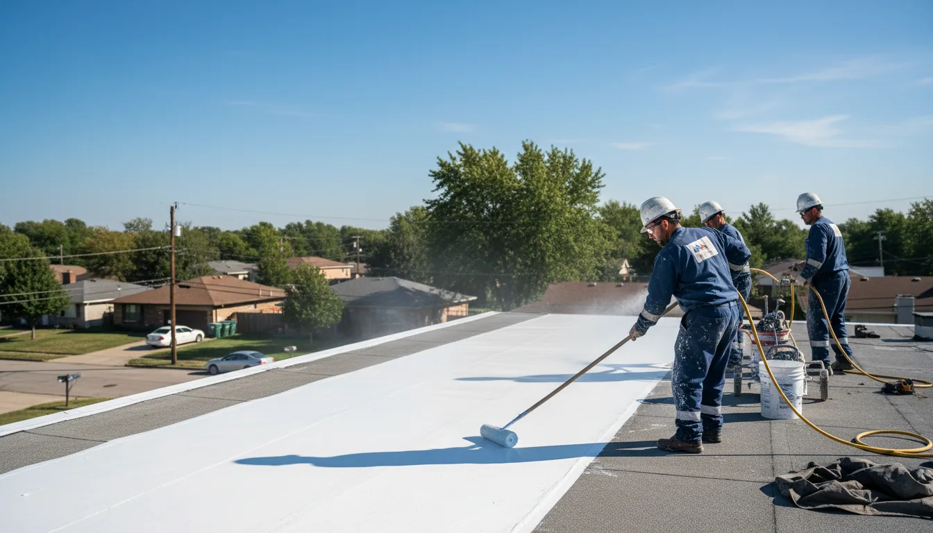 Commercial roof coating in Sheffield, VT near me
